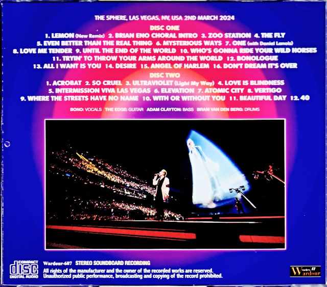 U2 U2/NV,USA 3.2.2024 Complete Soundboard Remix Edition