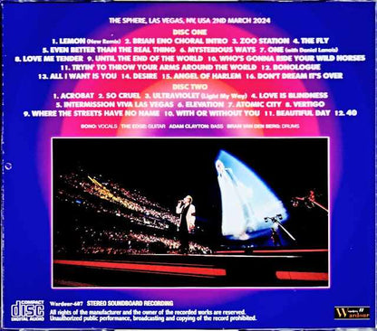 U2 U2/NV,USA 3.2.2024 Complete Soundboard Remix Edition