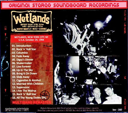 Oasis / Wetlands Preserve 1994 Multiband Remaster NY,USA 1994