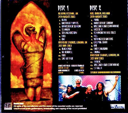 Metallica/England,UK 2003 3Days Soundboard Edition