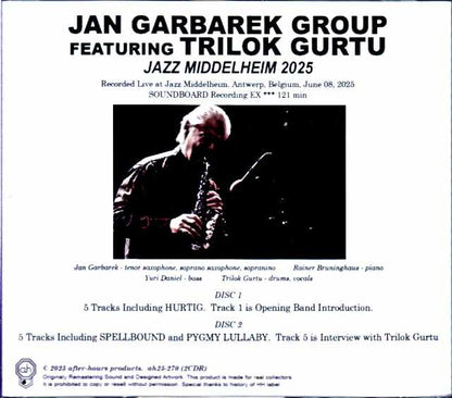 Jan Garbarek Group Trilok Gurtu Jan Garbarek Trilok Gurtu/Belgium 2025 Complete Soundboard Edition