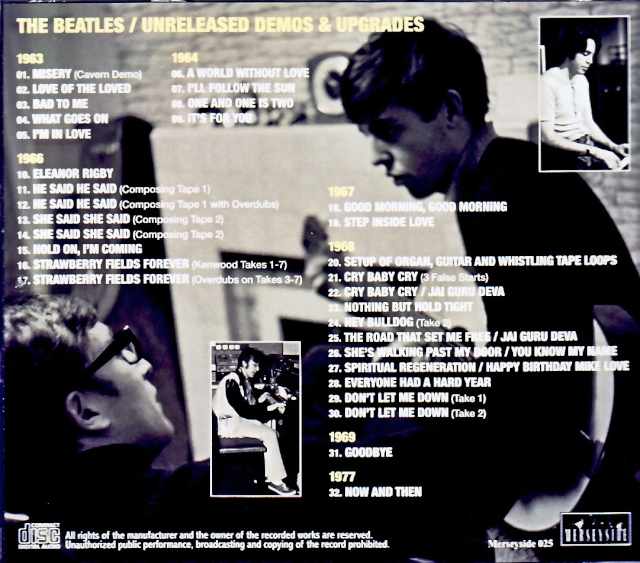 Beatles/Unreleased Acetate Demo Tracks 1964-1977