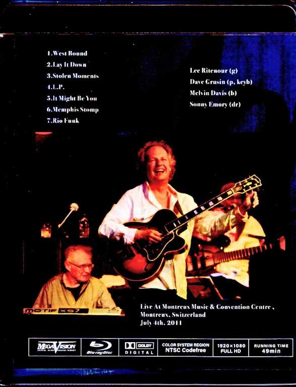Lee Ritenour Dave Grusin Lee Ritenour Dave Grusin/Switzerland 2011 Blu-Ray Version