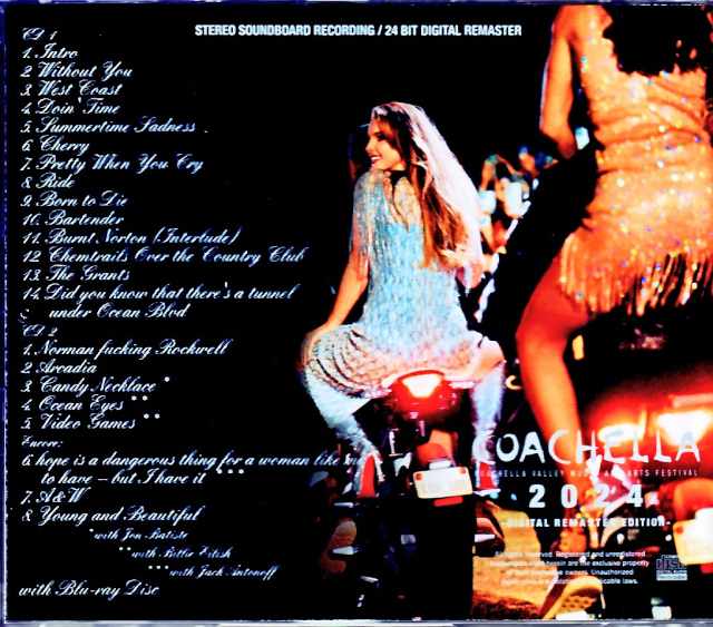 Lana Del Rey/CA,USA 2024 Complete S & V