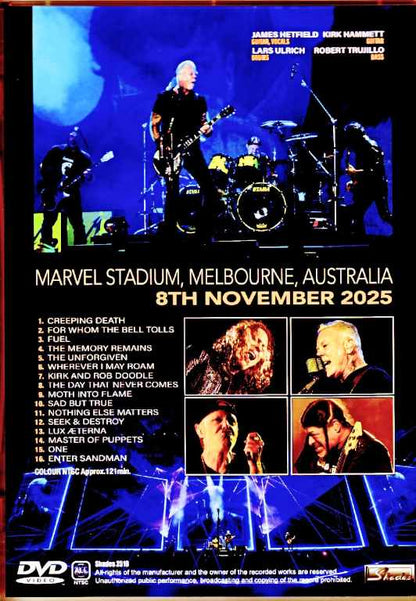 Metallica/Melbourne, Australia 11.08.2025 Multi-Cam Edition