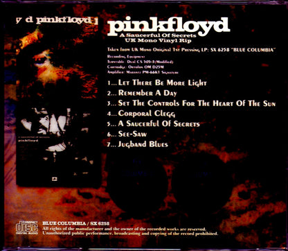 Pink Floyd Pink Floyd A Sauceful of Secrets UK Mono Original 1st Pressing LP Ver.