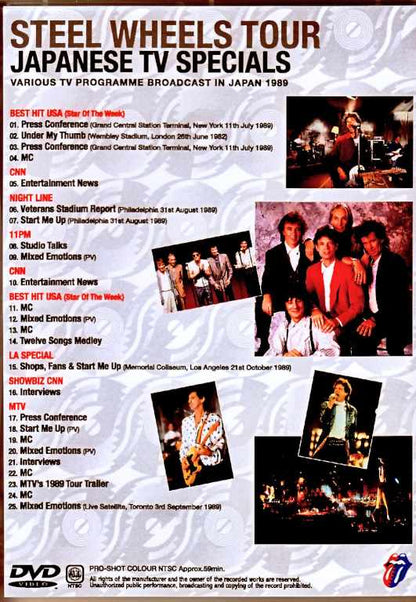 Rolling Stones/Various TV program broadcast in Japan 1989