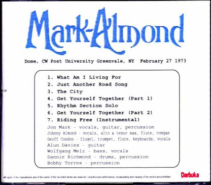 Mark-Almond/NY,USA 1973