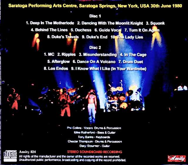 Genesis / NY, USA 06.30.1980 Complete Soundboard Edition