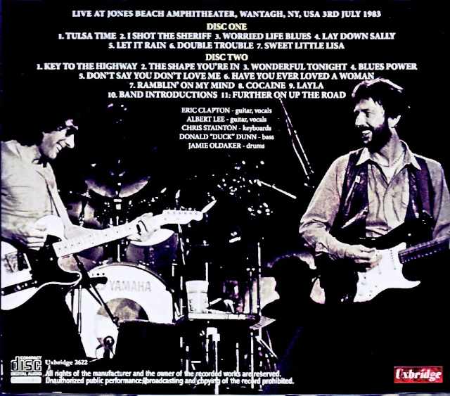 Eric Clapton/NY,USA 07.03.1983 Complete