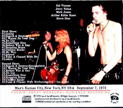 Sid Vicious and Idols Mick Jones / NY,USA 1978 Complete