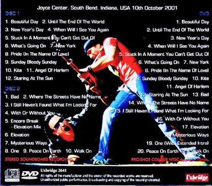 U2 You2/IN,USA 2001 Soundboard Edition & more