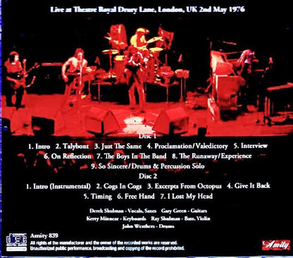 Gentle Giant / London, UK 05.02.1976 Complete Soundboard Edition
