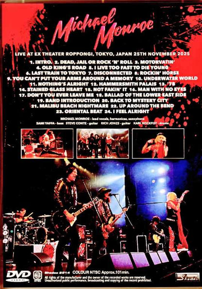 Michael Monroe Michael Monroe/Tokyo,Japan 11.25.2025 Complete