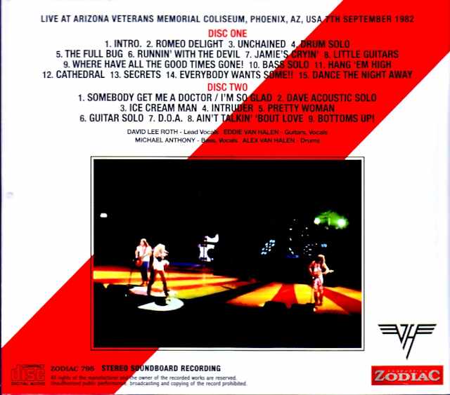 Van Halen / AZ,USA 09.07.1982 Complete Soundboard Edition