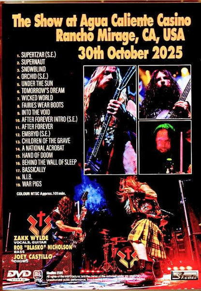Zakk Sabbath/CA,USA 10.30.2025 Complete