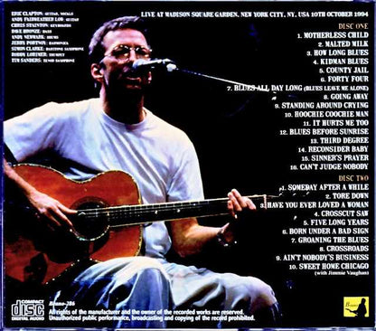 Eric Clapton Eric Clapton/NY,USA 10.10.1994 DAT Master