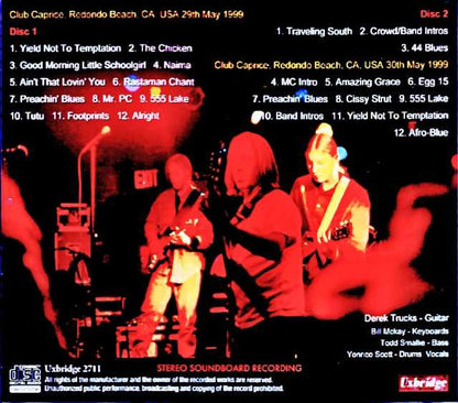Derek Trucks Band/CA,USA 1999 2Days Soundboard Edition