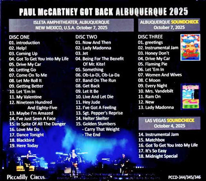 Paul McCartney / Albuquerque Concert 2025 Complete Edition NM, USA 2025 Complete & more