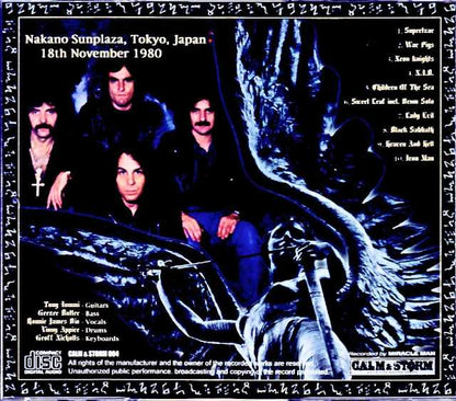 Black Sabbath/Tokyo,Japan 11.18.1980