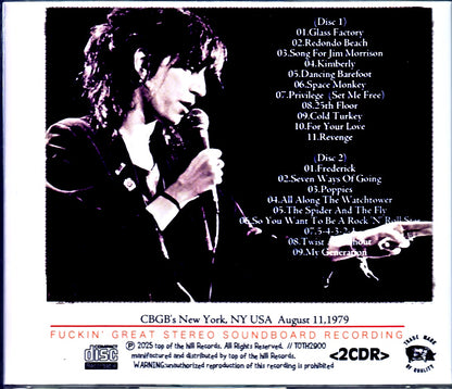 Patti Smith Group Patti Smith/NY,USA 08.11.1979 Soundboard Edition
