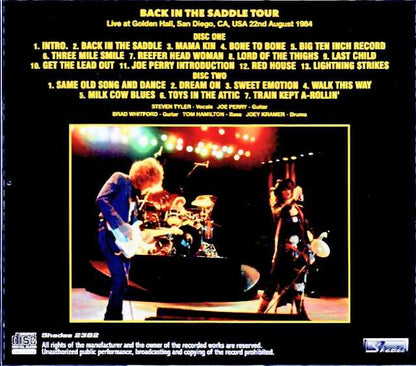 Aerosmith/CA,USA 08.22.1984 Marco Moir Master Edition