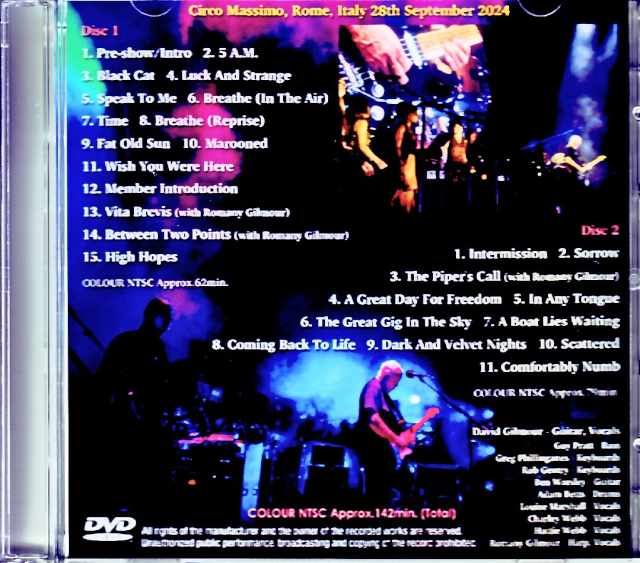 David Gilmour/Italy 9.28.2024 Complete Jewel Version