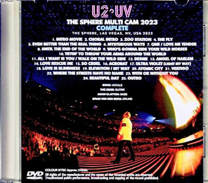 U2 U2/NV,USA 2023 Complete Multi-Cam Edition Jewel Version