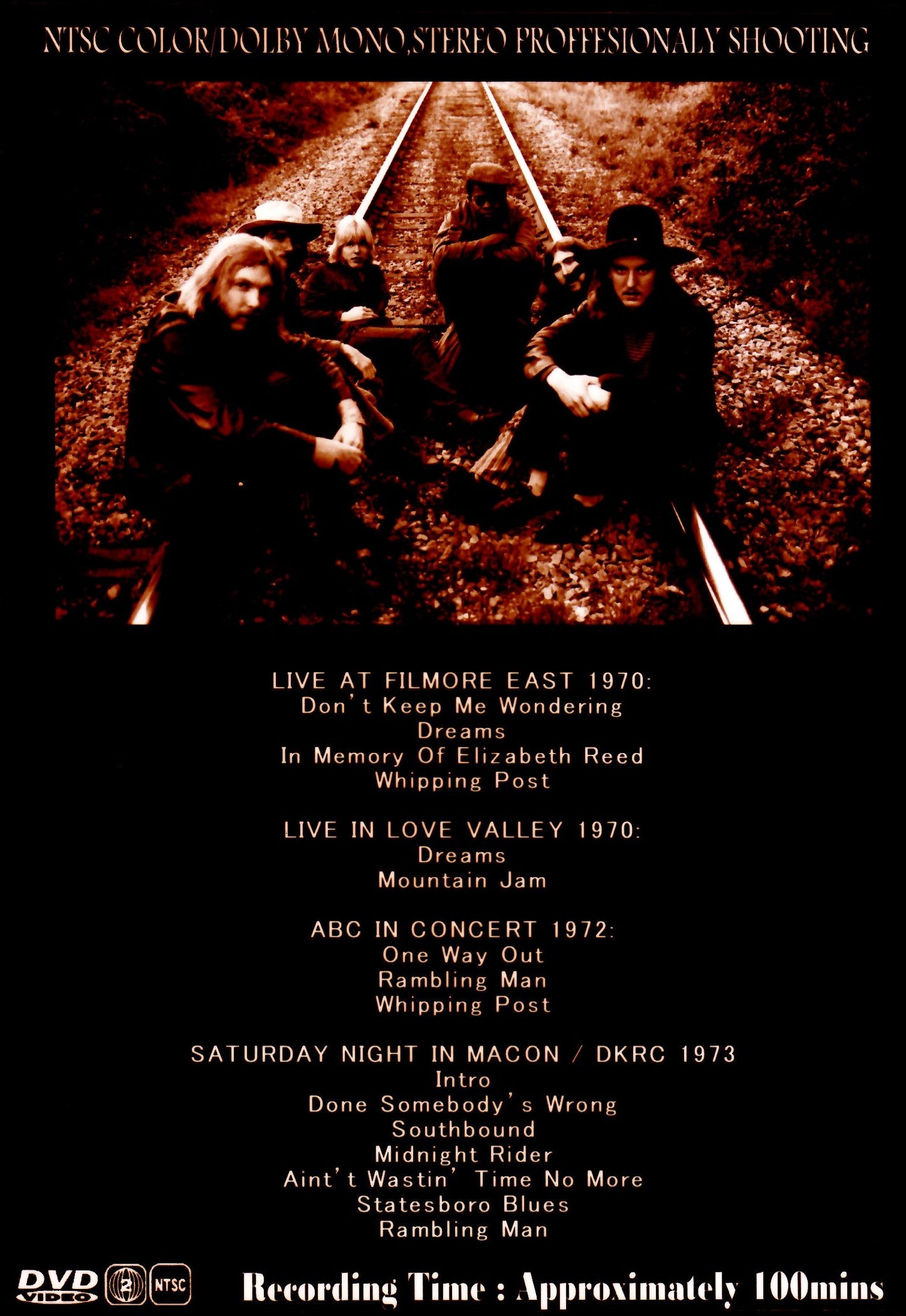 Allman Brothers Band/Video Anthology 1970's Collection