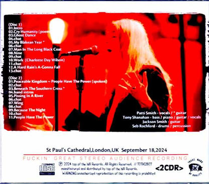 Patti Smith Quartet Patti Smith/London,UK 2024 Complete