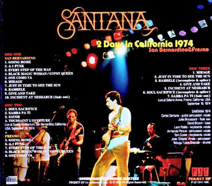 Santana Santana/CA,USA 1974 2Days Soundboard Edition