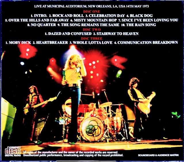 Les Zeppelin / LA, USA 1973 SBD/AUD Matrix Edition