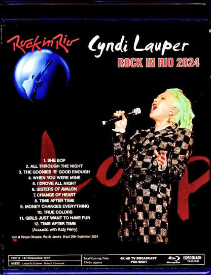 Cyndi Lauper/Brazil 2024 Complete Blu-Ray Version