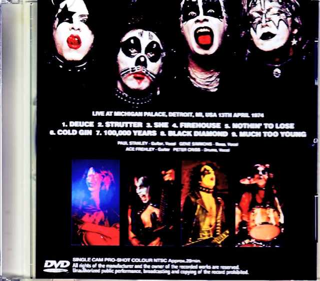 Kiss/MI,USA 1974 Single Cam Pro-Shot Edition Jewel Version