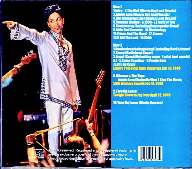 Prince/CA,USA 2008 & more