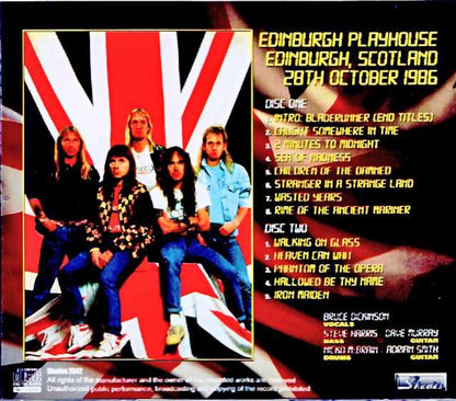 Iron Maiden/Scotland,UK 10.28.1986