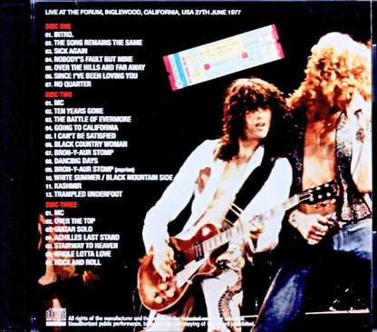Led Zeppelin/CA,USA 6.27.1977 Complete Mike Millard Master Tapes Remaster