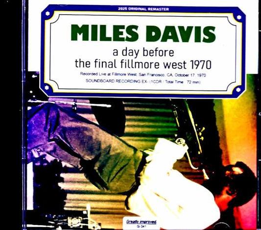 Miles Davis Keith Jarrett Miles Davis Keith Jarrett/CA,USA 10.17.1970 Remastered