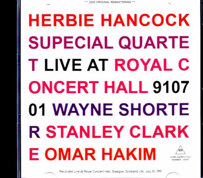 Herbie Hancock Special Quartet Wayne Shorter, Stanley Clarke Herbie Hancock Wayne Shorter/Scotland,UK 07.01.1991 Soundboard Edition