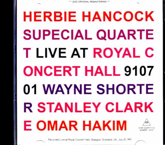 Herbie Hancock Special Quartet Wayne Shorter, Stanley Clarke Herbie Hancock Wayne Shorter/Scotland,UK 07.01.1991 Soundboard Edition