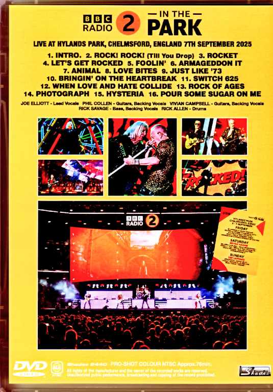 Def Leppard/England,UK 09.06.2025 Complete Multi-Cam Edition