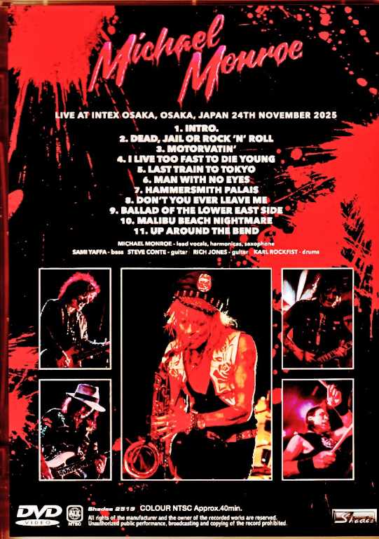 Michael Monroe Michael Monroe/Osaka,Japan11.24. 2025 Complete