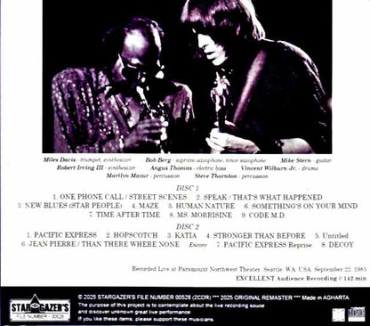 Miles Davis Mike Stern/WA,USA 1985 Complete Remastered