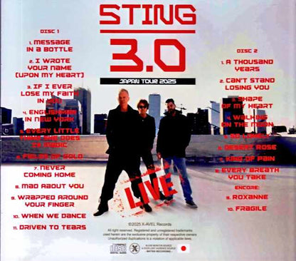 Sting/Tokyo, Japan 09.15.2025 Complete S & V IEM Matrix Edition