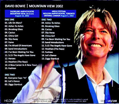 David Bowie / Mountain View! CA,USA 2002 Complete & more