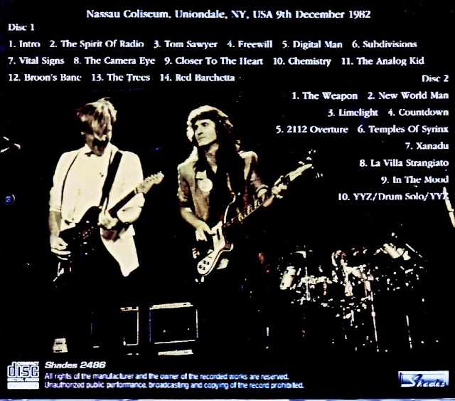 Rush / NY,USA 12.09.1982 Complete