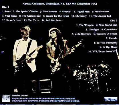 Rush / NY,USA 12.09.1982 Complete