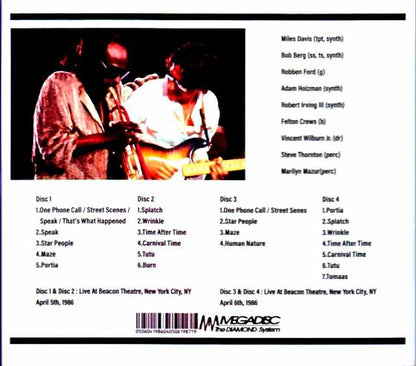 Miles Davis, Bob Berg, Robben Ford / NY, USA 1986 2 Days