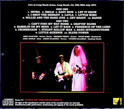 Eric Clapton/CA,USA 07.20.1974 Complete Soundboard Edition