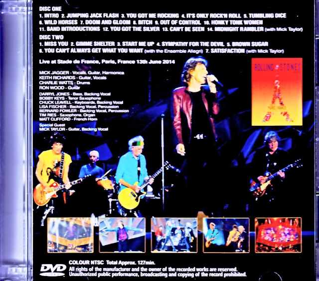 Rolling Stones/France 2014 Complete Jewel Version